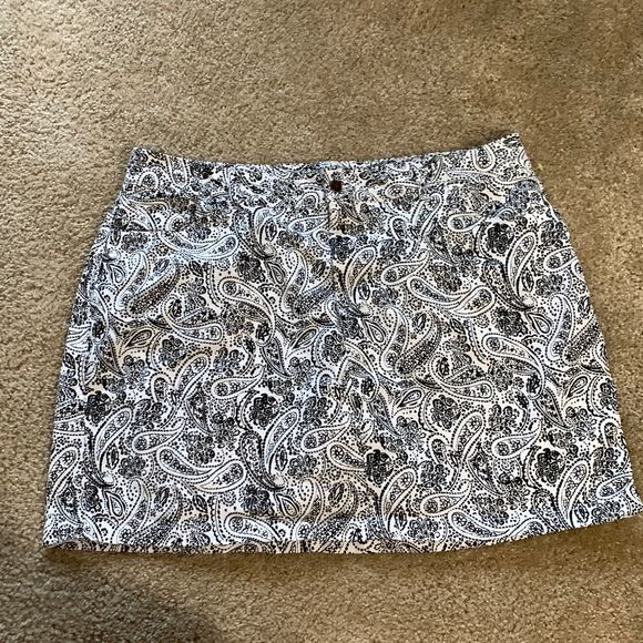 Women Within Black & White Print Skirt Size 22W - Picture 7 of 7